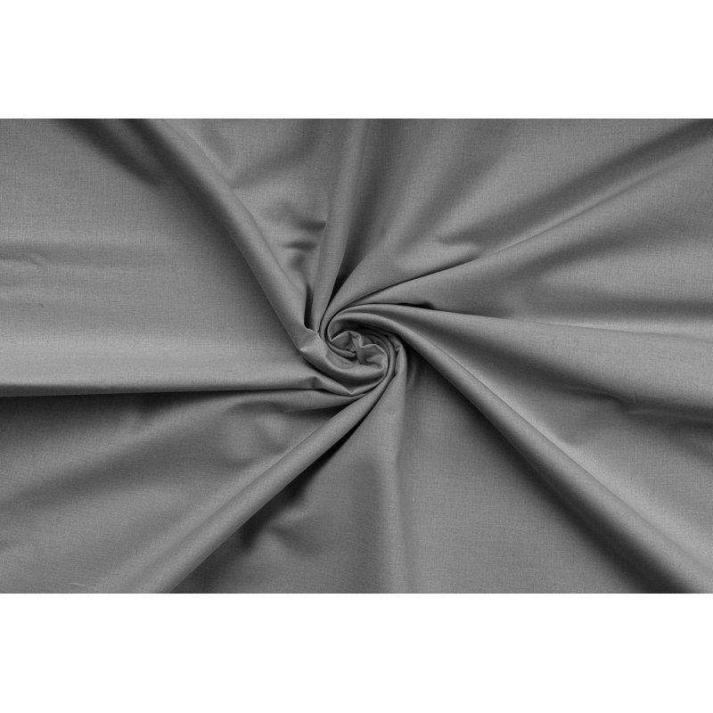 King Quilt Cover Set, 100% Cotton Ranforce, Anthracite Color, 102.4 x 86.6 inches | Includes 2 Pillowcases (19.7 x 31.5 inches), Button Closure Duvet Cover, 155 Thread Count, Machine Washable for Easy Care