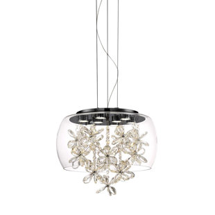 Lustre géométrique à 8 lumières DEL Destiny