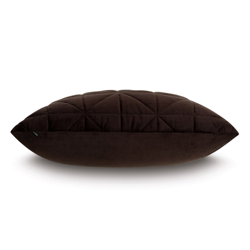 Nova Quilted Velvet Sham, Cocoa, Standard