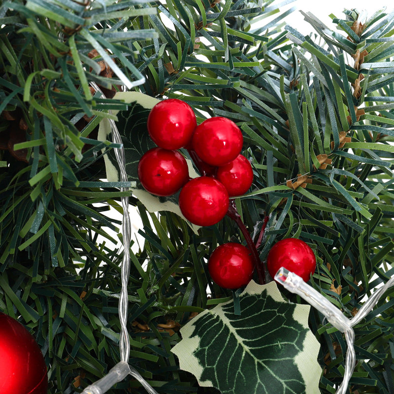 180cm Lighted Faux Garland with Lights