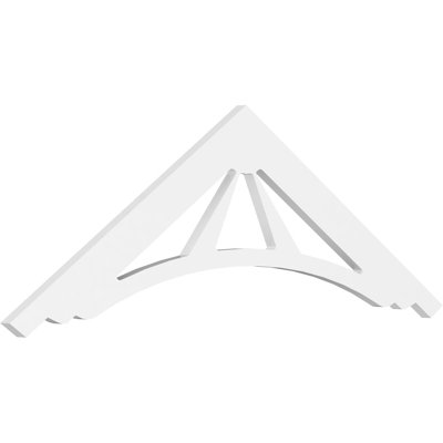 Stanford Signature Urethane Gable Pediment, Primed Tan