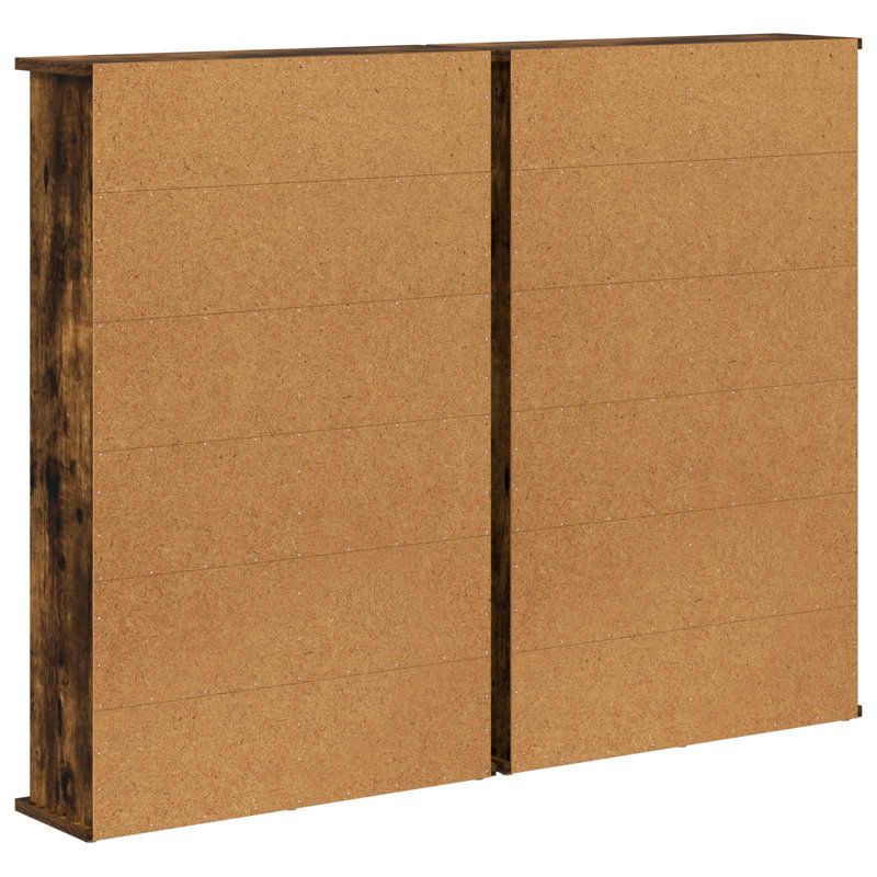 92 cm H Media Shelves, Smoked Oak