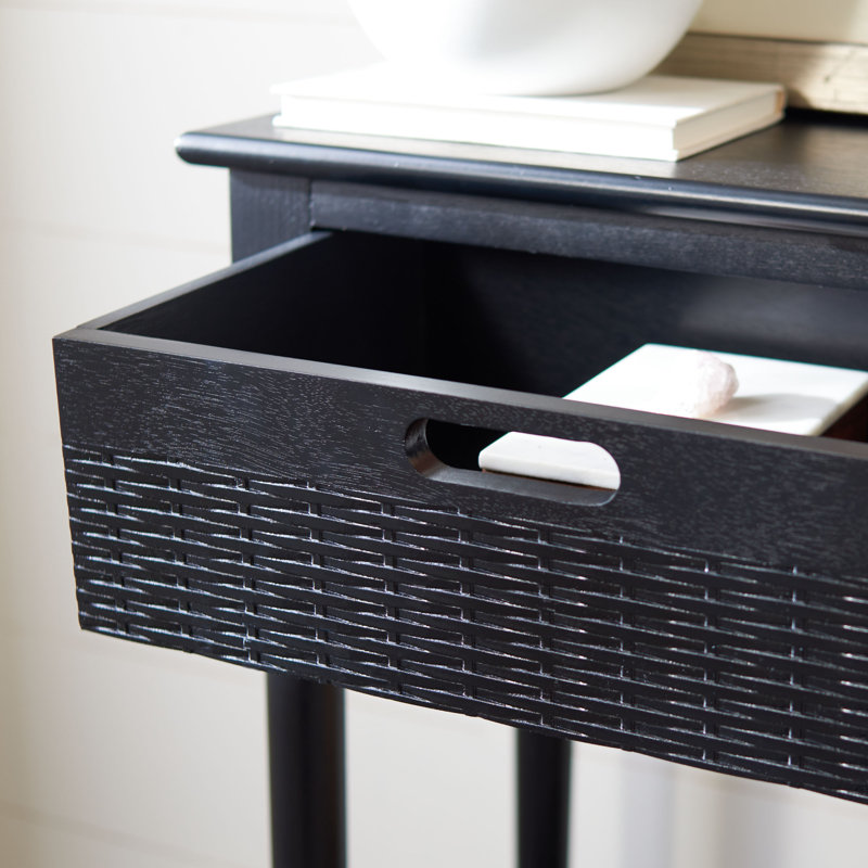 Dupuis Console Table, Black, 36" H x 13" W x 30" D
