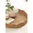 Scalloped Round Rattan Tray