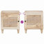 40cm W Solid Wood Bedside Table-1771512511