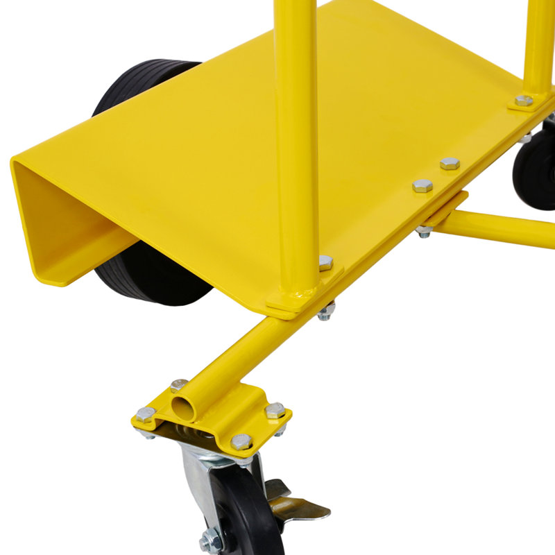 Chariot à panneaux en acier et chariot à cloison sèche avec capacité de 1000 lb, surface antidérapante