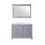 Meuble-lavabo simple classique avec plateau en marbre de Carrare et miroir-766233522