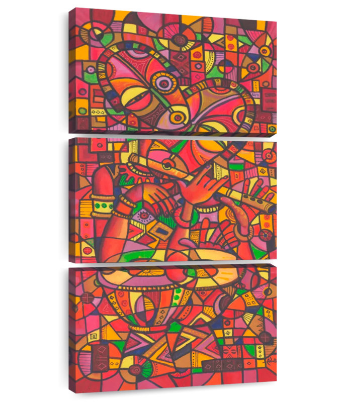 Le flûtiste II, H 52 po x l 24 po