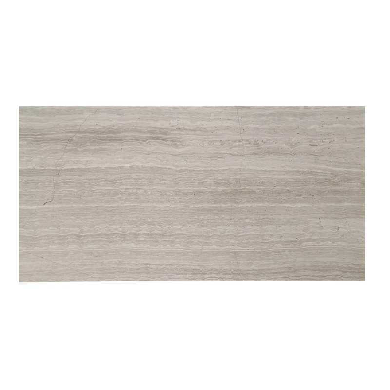 Carreau de marbre blanc en bois poli