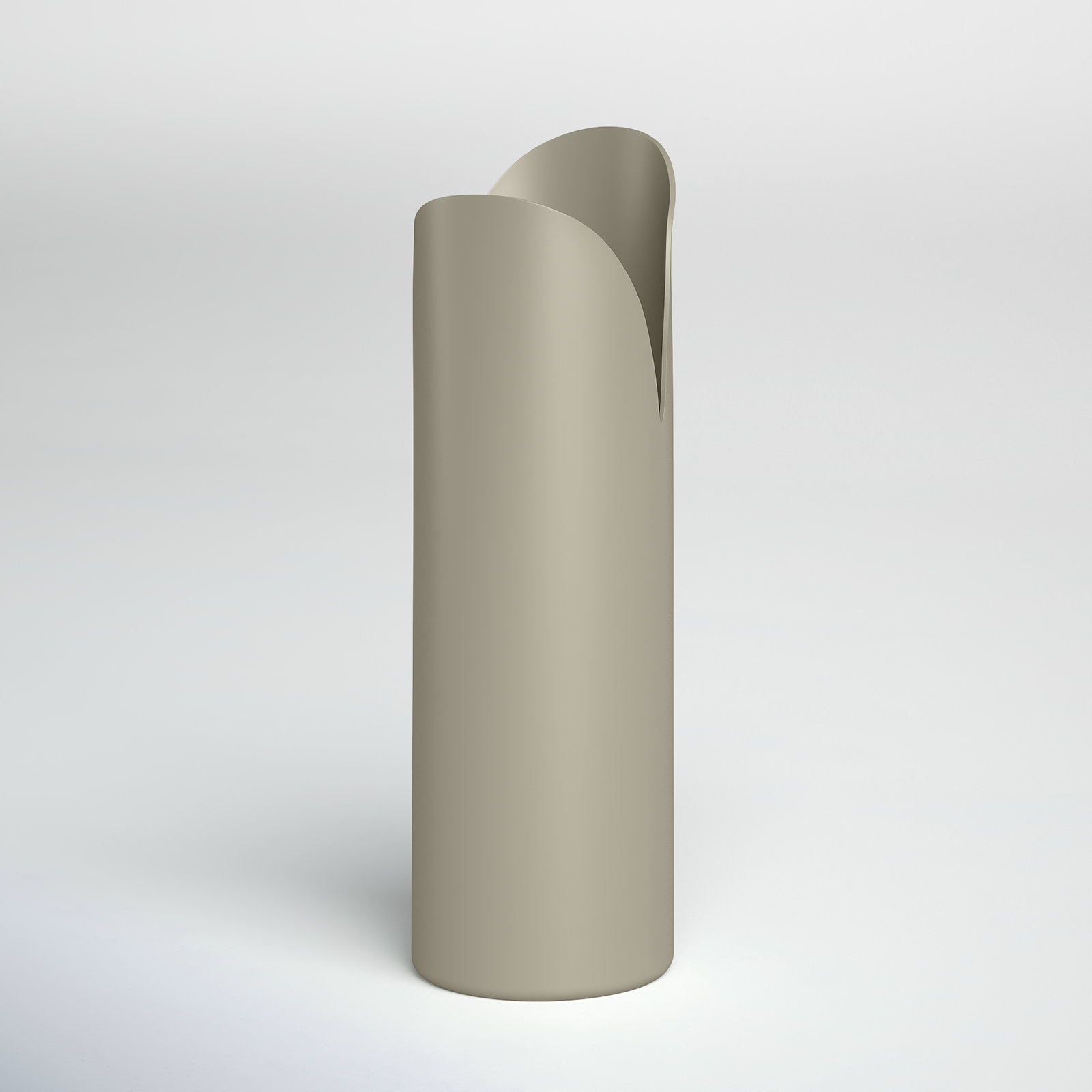 Jenny Iron Table Vase, 15.75" H x 5" W x 5" D, Ivory