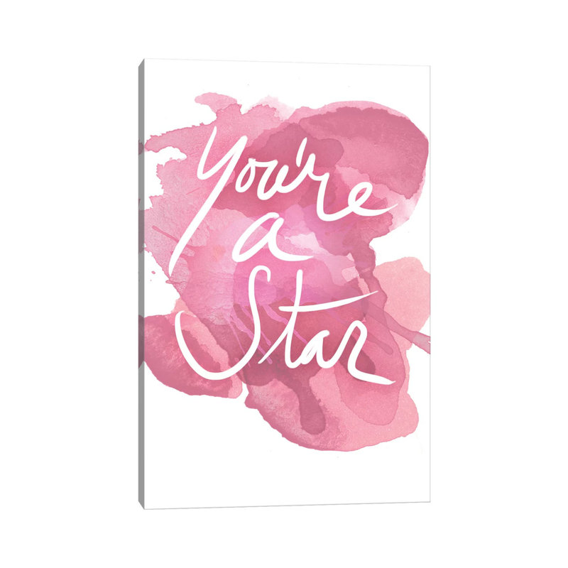 Watercoulours Pink Type V by PI Studio - Wrapped Canvas Print, 66.04 cm H x 45.72 cm W