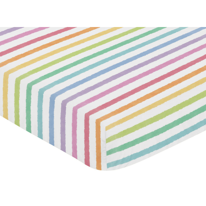 Drap-housse pour lit de bébé Rainbow