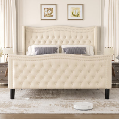 LIFT UP VELVET KING SIZE BED