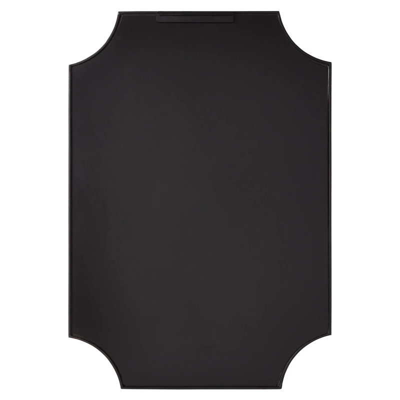 Ulric Decorative Bathroom Vanity Mirror, Textured Black
