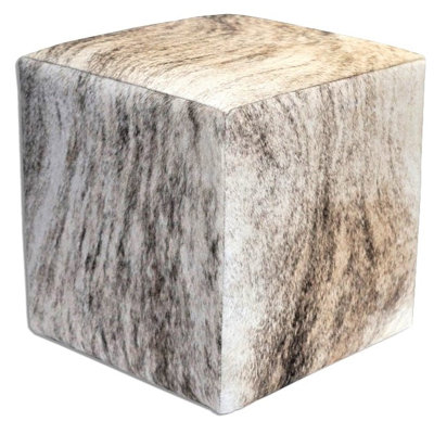 Square Ottoman in Light Brindle by Orren Ellis