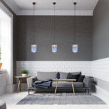 Glass Rectangle Pendant Shade ( Screw On )