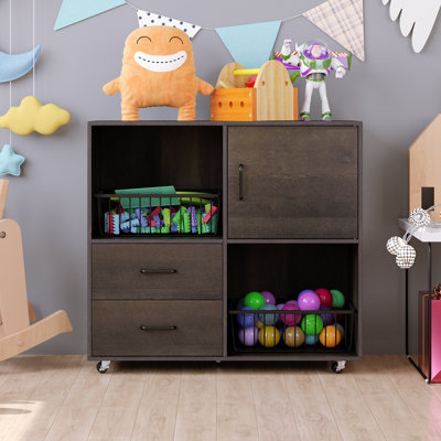 80cm Wide 2 -Drawer Mobile File Cabinet
