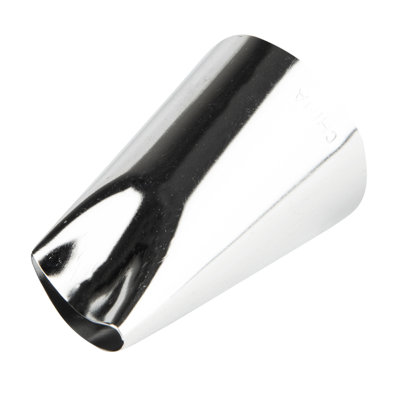 Restaurantware-Pastry Tek Petal Tip, 1 Reusable Decorating Cake Tip - #123, Dent-Resistant, Stainless Steel Rose Frosting Tip, Dishwasher-Safe, Decorate Cupcakes, Cakes, or Cookies