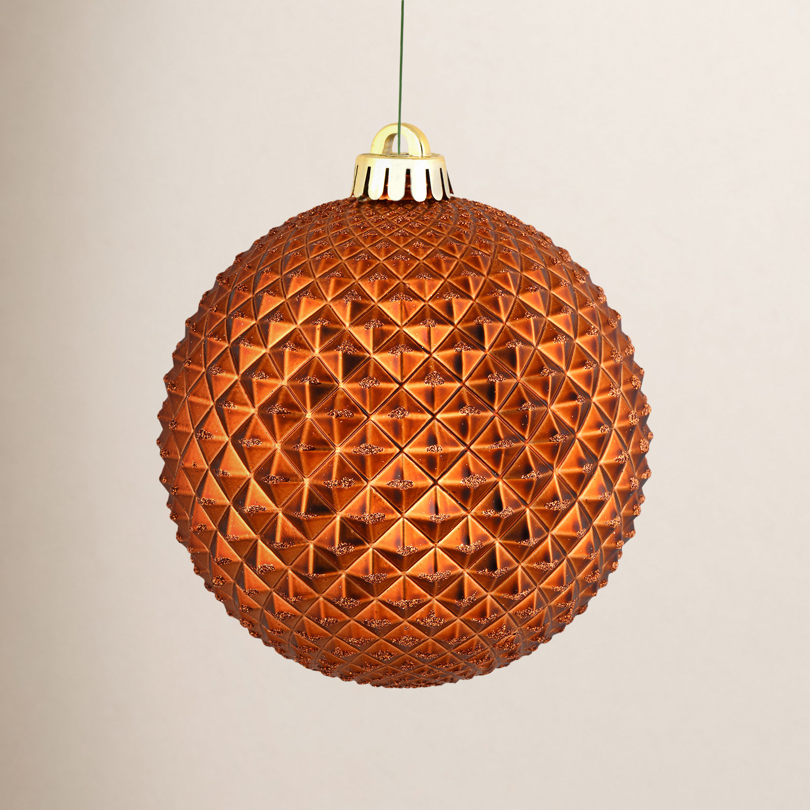 The Holiday Aisle® 6" Bauble, Copper