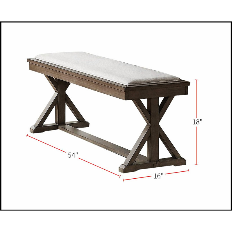 Banc en bois de frêne massif contemporain avec placage en bois de frêne