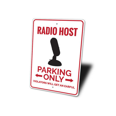 Enseigne de station de radio en aluminium