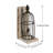 Metal Birdcage Bookends with Wood Base