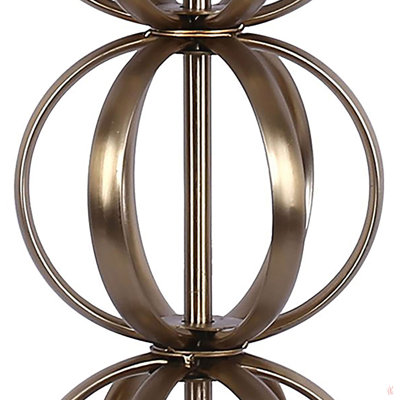 Linx 29" Contemporary Metal Table Lamp In Gold Metal And White Linen Shade From Grandview Gallery - Set Of 2