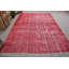 Tapis turc antique fait à la main dans des tons de rouge chaud, parfait pour embellir les espaces de salon