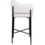 Tabouret de comptoir en tissu Sylas-1433604255