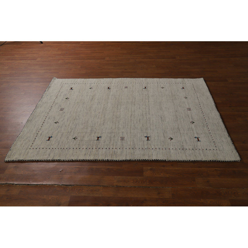Handmade Gabbeh Oriental Rug 4x6