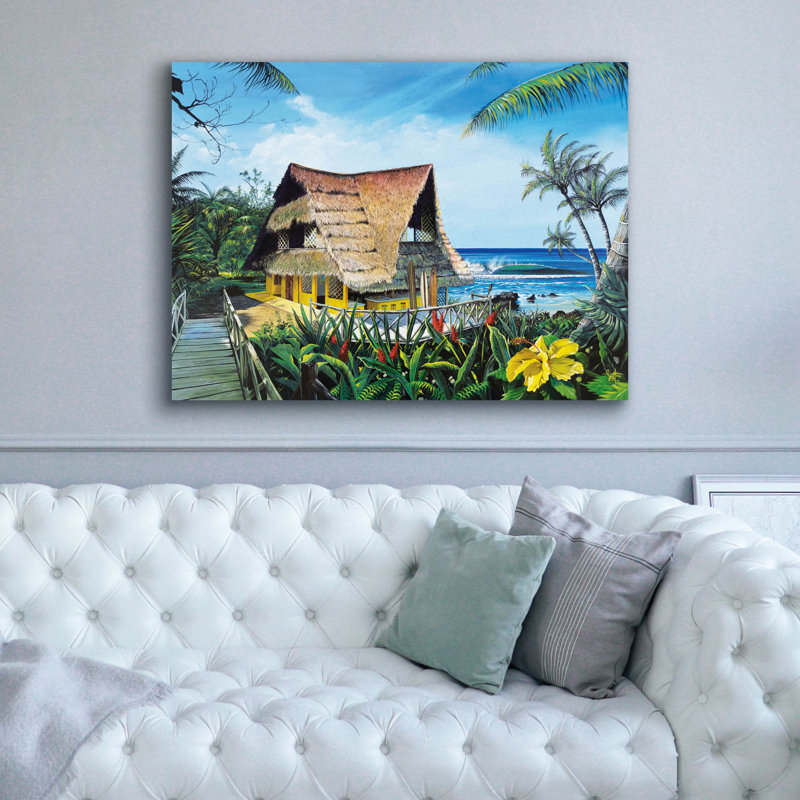 «Hawaiian Hideaway» par Scott Westmoreland, art mural sur toile, H 40 po x l 54 po x P 1,5 po