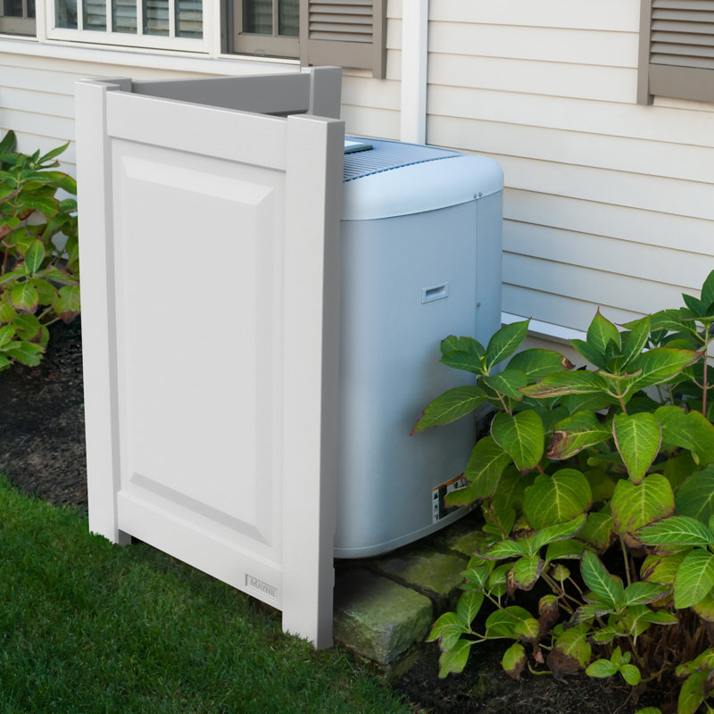 Nantucket 48" White Polyethylene Privacy Screen Set