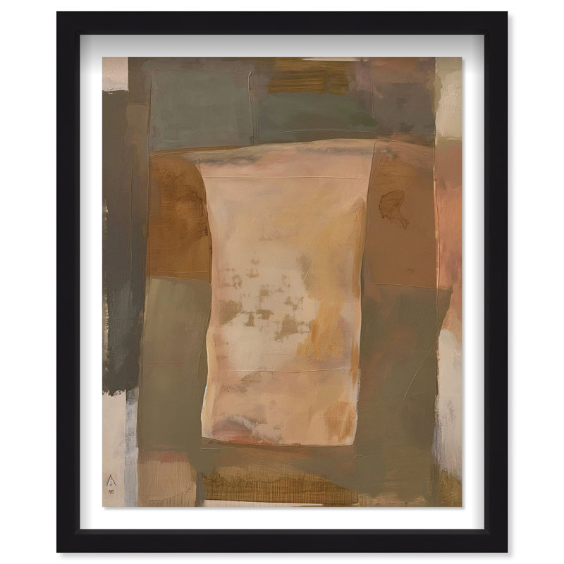 Rugged Roots Shadowbox Abstract Print by Oliver Gal, Black Frame, 16 x 20, 25.5"H x 21.5"W, Black Frame