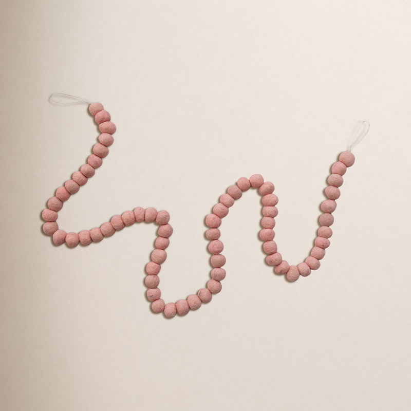 Handmade Wool Felt Ball Garland