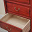 Armoire d'entrée rouge
