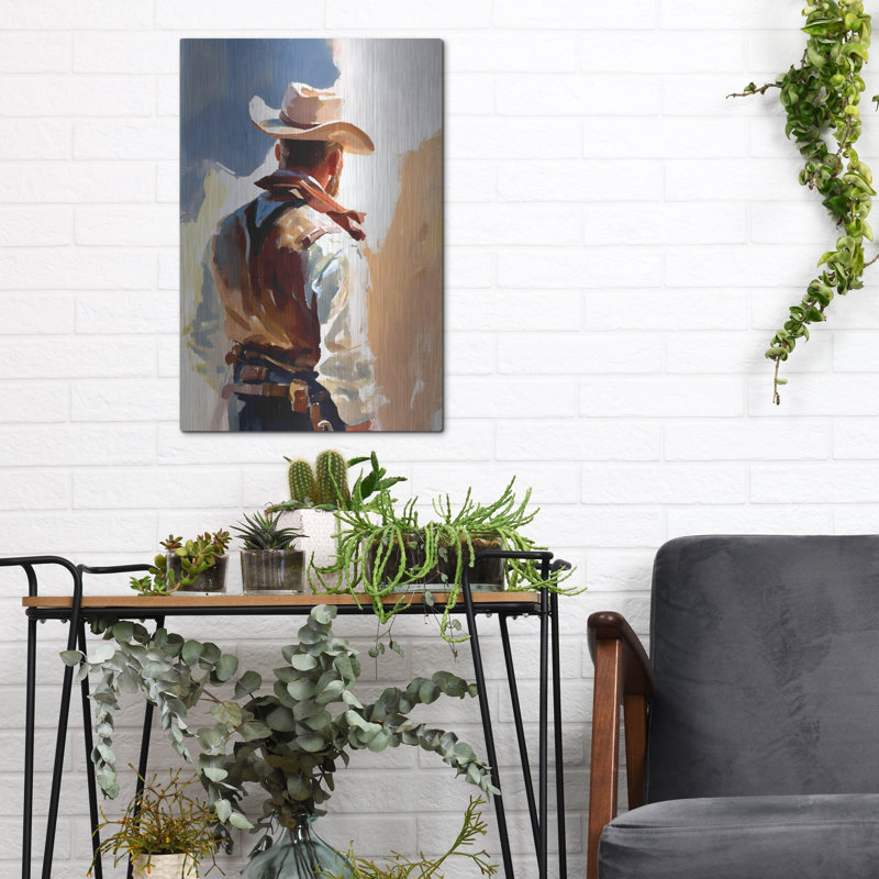 «Cowboy 2» par Petals Prints Design, H 16 po x l 12 po