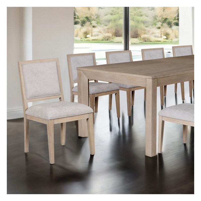 Ensemble de table de salle à manger 11 pièces Pearson, Light Gray, Tawny