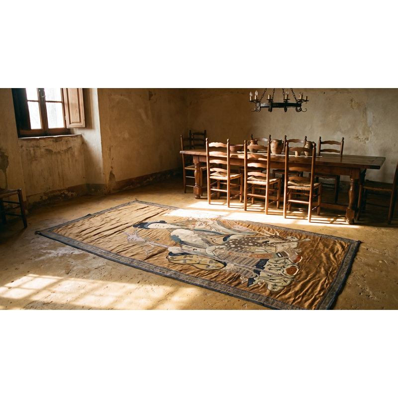 Antique Chinese - Textile Flat Weave Rug
