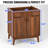30" Mid-Century Modern Single Bathroom Vanity Base