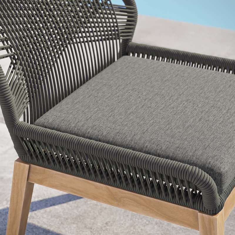 Chaise de patio Modway Wellspring, Graphite, gris