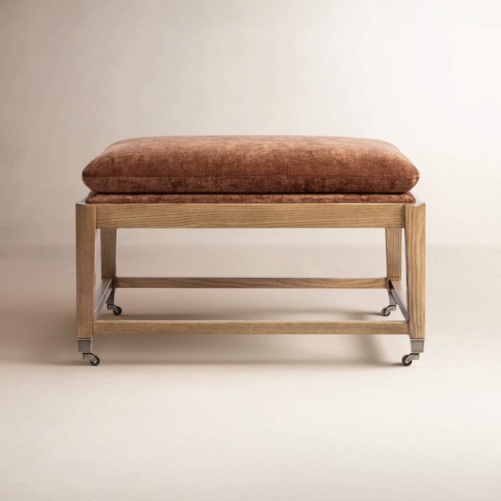 Eleanor Accent Stool, Brown