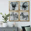 Proud Elephant - Toile tendue avec châssis de qualité supérieure - Prêt à être accroché-60148707-60148708