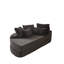 Canapé-lit inclinable semi-circulaire modulaire 2 en 1 de 78,5 pouces avec oreiller cervical et coussins décoratifs-486671987