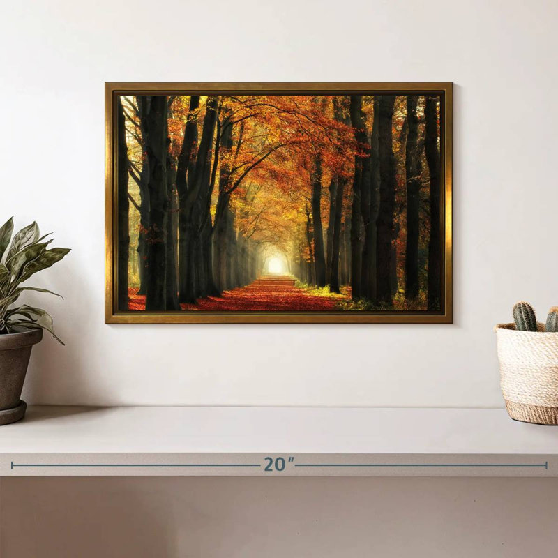 In Love With Fall Again, Cadre flottant doré, 13 po x 9 po