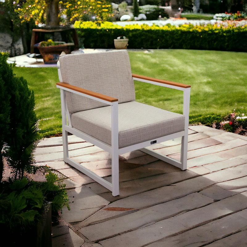 Catalina Powder Coated Steel Outdoor Lounge Chair