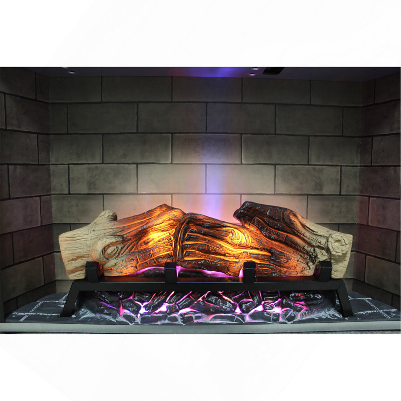 Foyer électrique encastrable 28 po, flammes multicolores, H 20 po x l 28 po x P 5,4 po