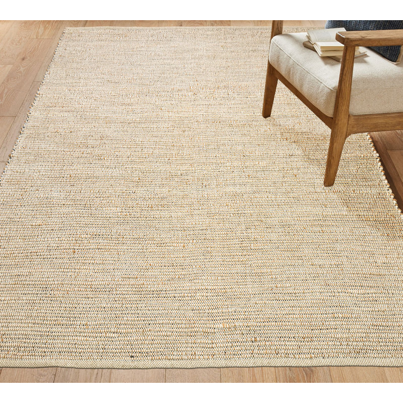 Aleksei Jute Area Rug, Rectangle 8' x 10', Gray