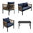 U-shape Multi-person Outdoor Sofa Set With Table -1027772880