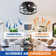 Anthony 12.5'' Black Caged Ceiling Fan with Lights and Remote Control, Small Flush Mount Ceiling Fan