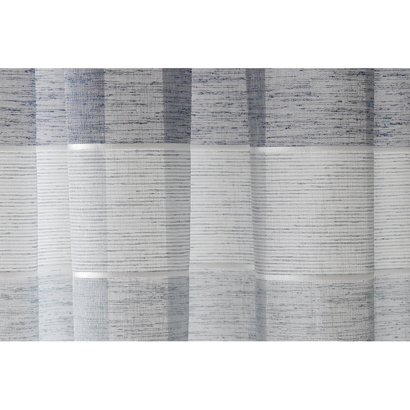Dickman Semi Sheer Curtain, Blue